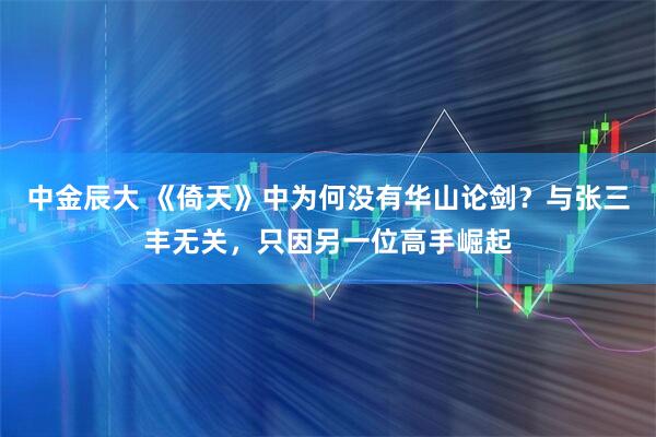 中金辰大 《倚天》中为何没有华山论剑？与张三丰无关，只因另一位高手崛起